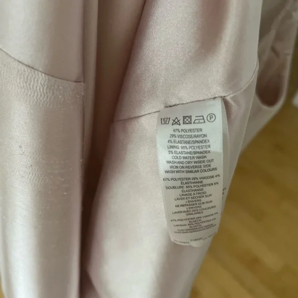 (S/XS) $125 French connection PtP 15” pink lilac Dress - Picture 5 of 6